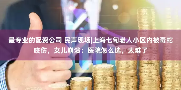 最专业的配资公司 民声现场|上海七旬老人小区内被毒蛇咬伤，女儿崩溃：医院怎么选，太难了