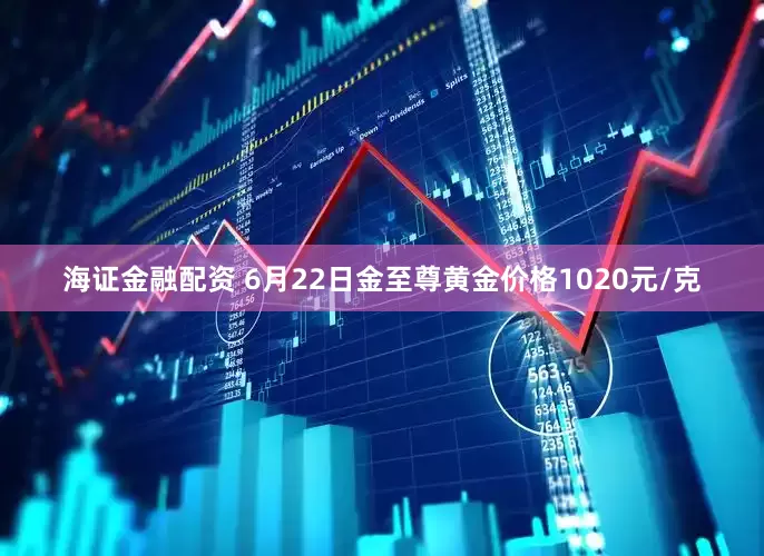 海证金融配资 6月22日金至尊黄金价格1020元/克